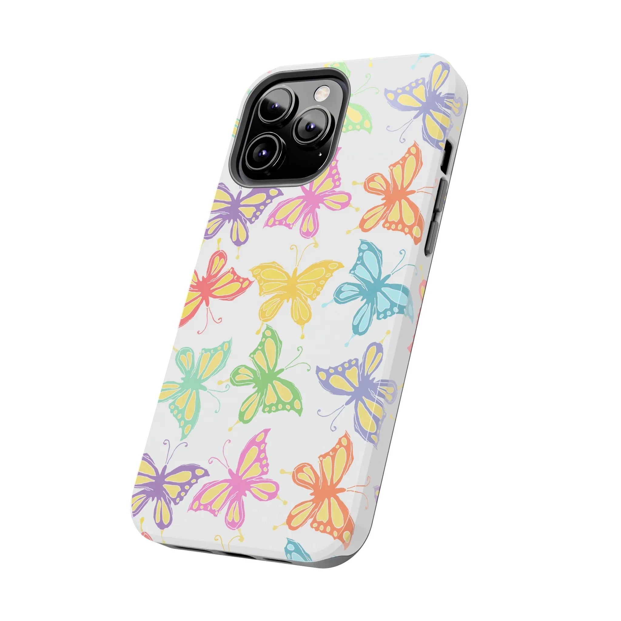 Busy Butterflies Phone Case (Apple & Android) - Pink Sweetheart