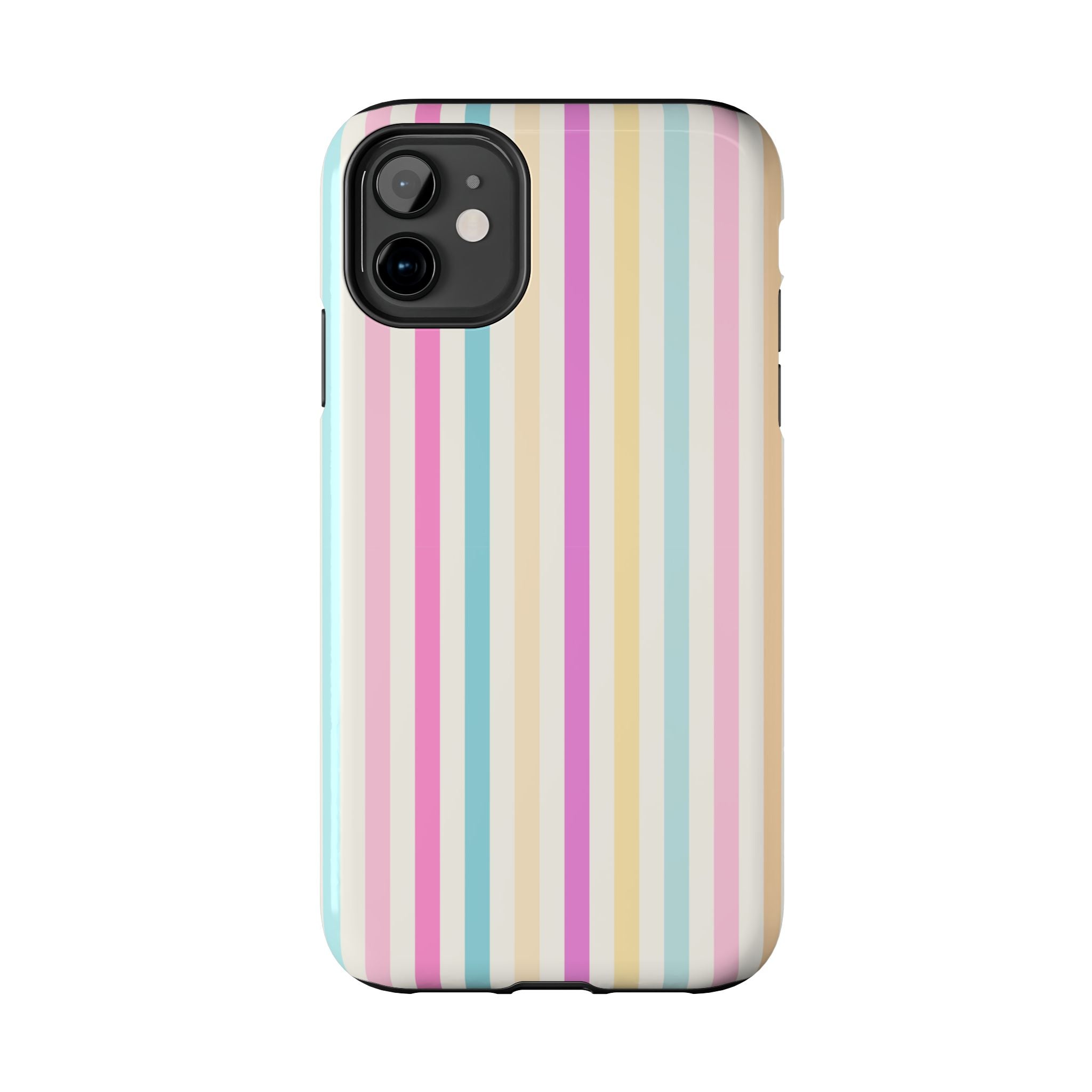 Pastel Candy Stripes Phone Cases (Apple & Android)