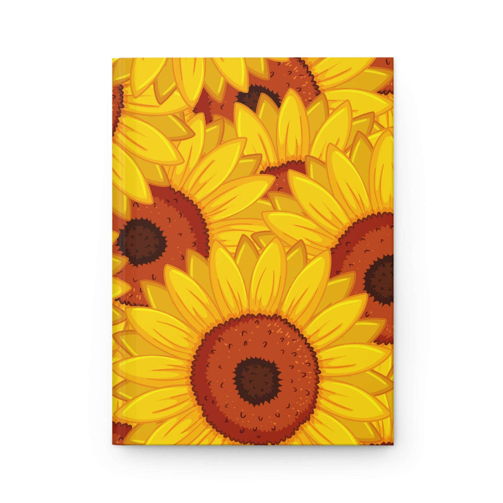 Beautiful Sunflowers Hardcover Matte Journal