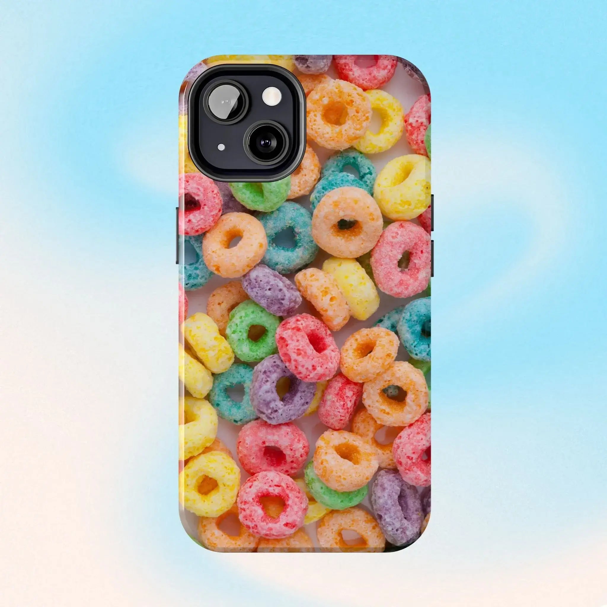 Morning Cereal Loops Phone Case (Apple & Android) - Pink Sweetheart