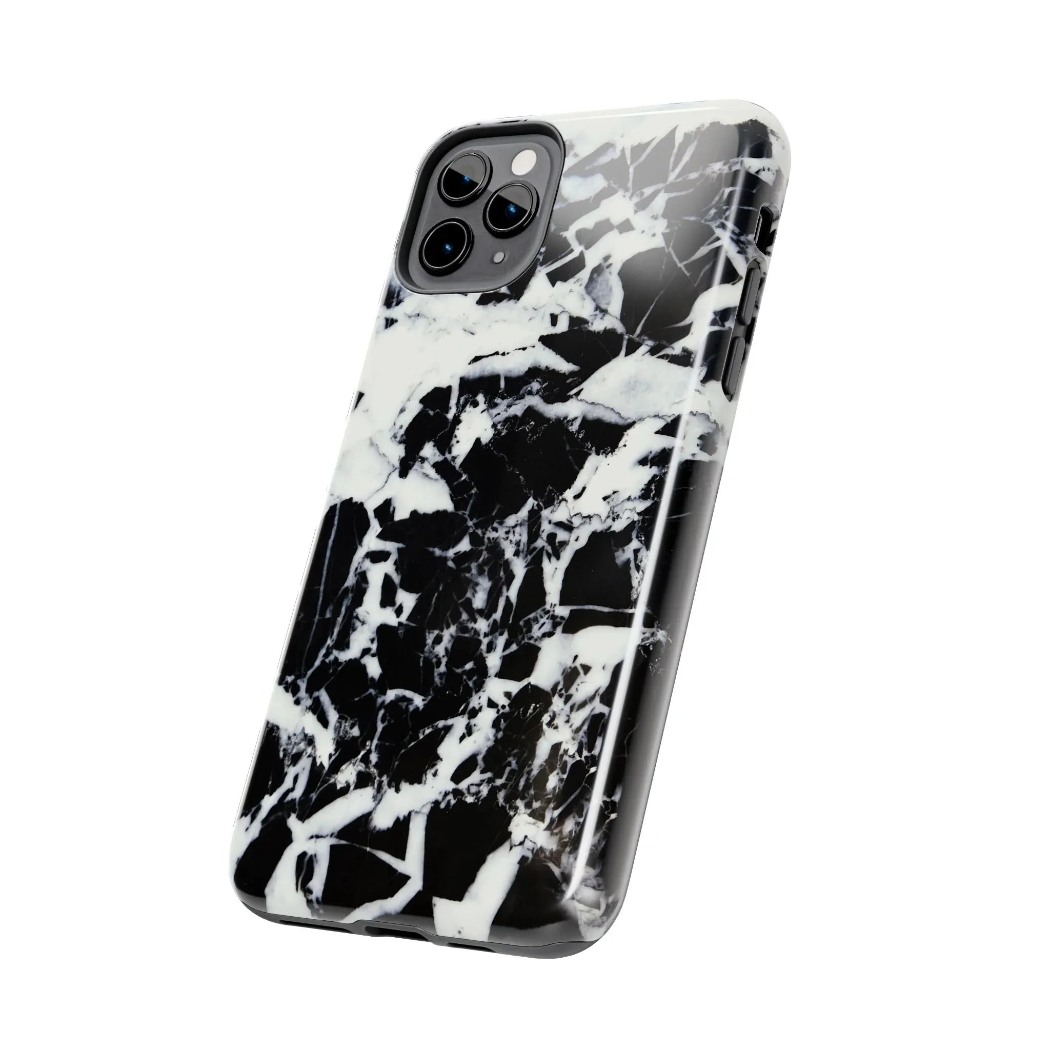 Black & White Shattered Phone Case (Apple & Android) - Pink Sweetheart