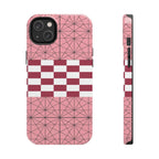 Geometric Kimono Tough Phone Case (Apple & Android) - Pink Sweetheart