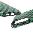 Checkered Kimono Tough Phone Case (Apple & Android) - Pink Sweetheart