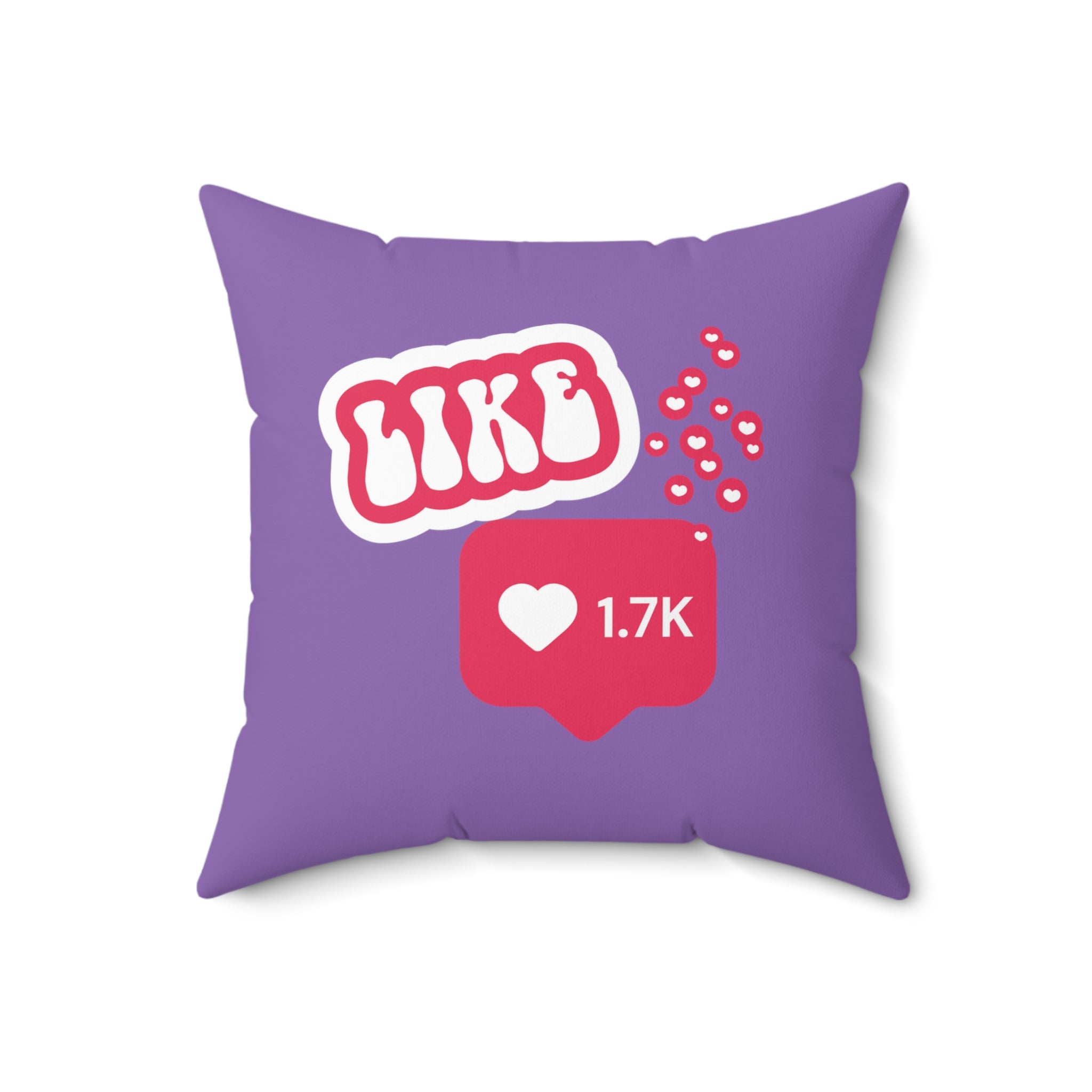 Doing It For Likes Square Pillow - Purple