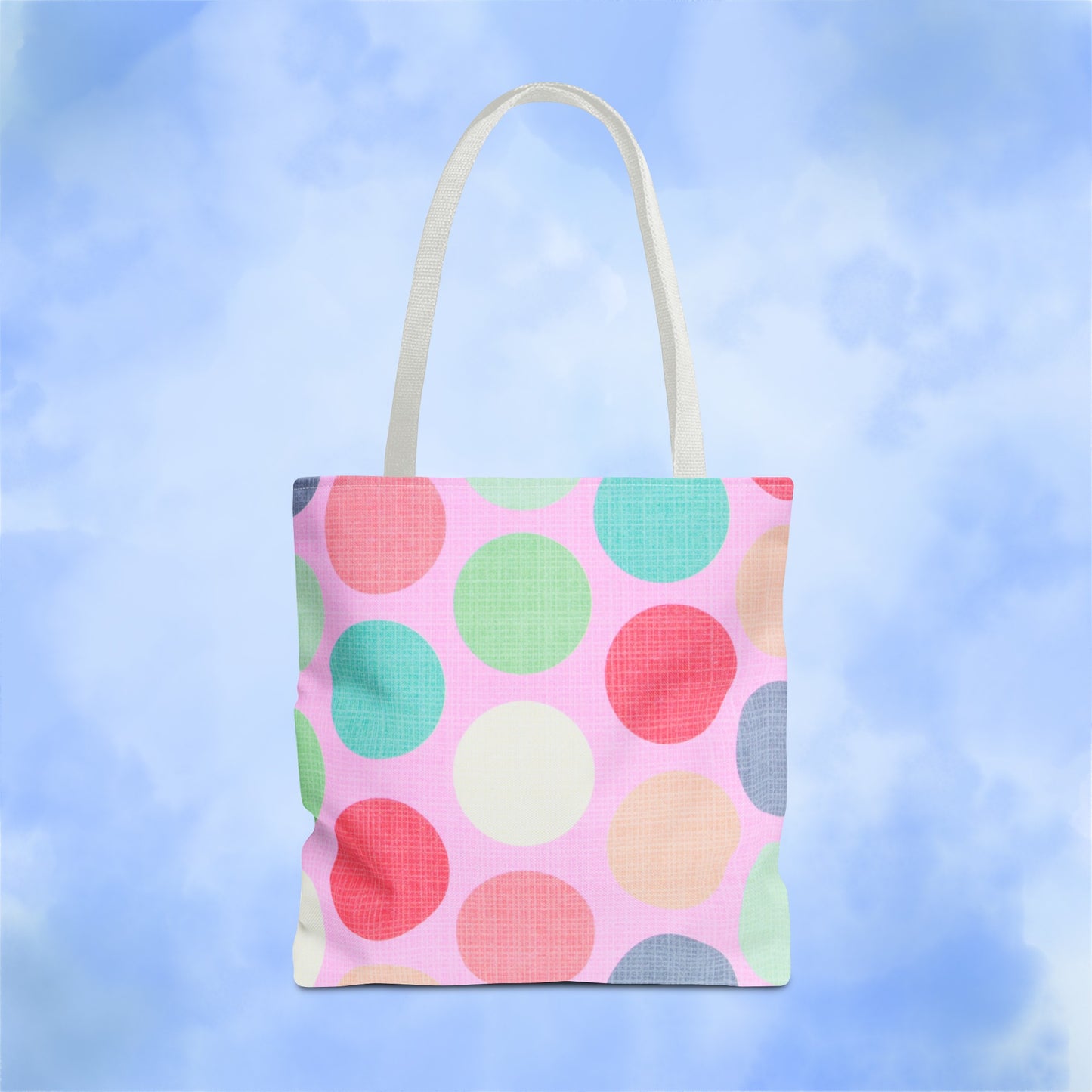 Sweet Candy Polka Dots Tote Bag