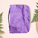 Wrinkled Purple Paper Book Cover