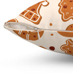 Warm Gingerbread Cookies Square Pillow