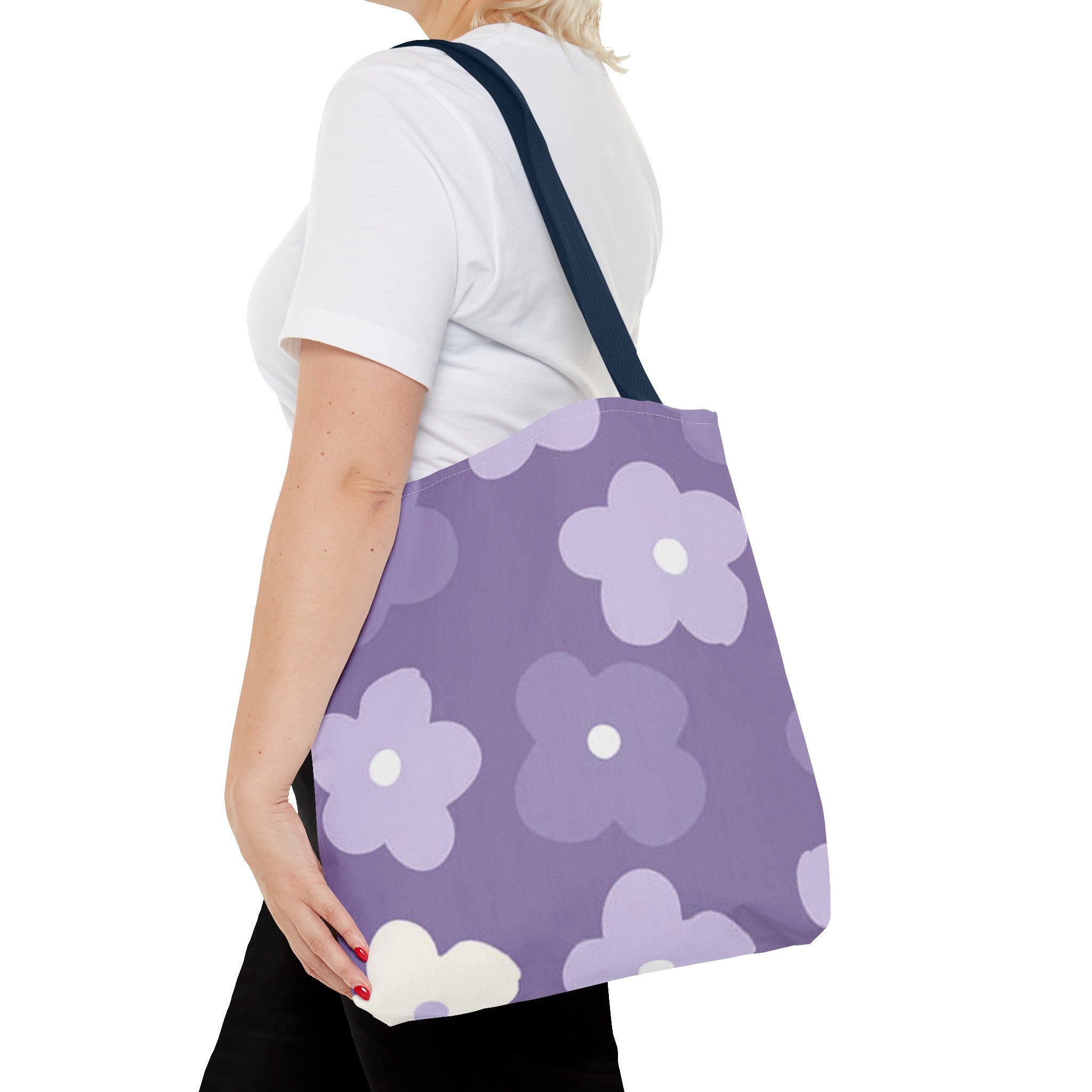 Pretty Purple Flowers Tote Bag