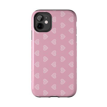 Infinite Pink Hearts Phone Case