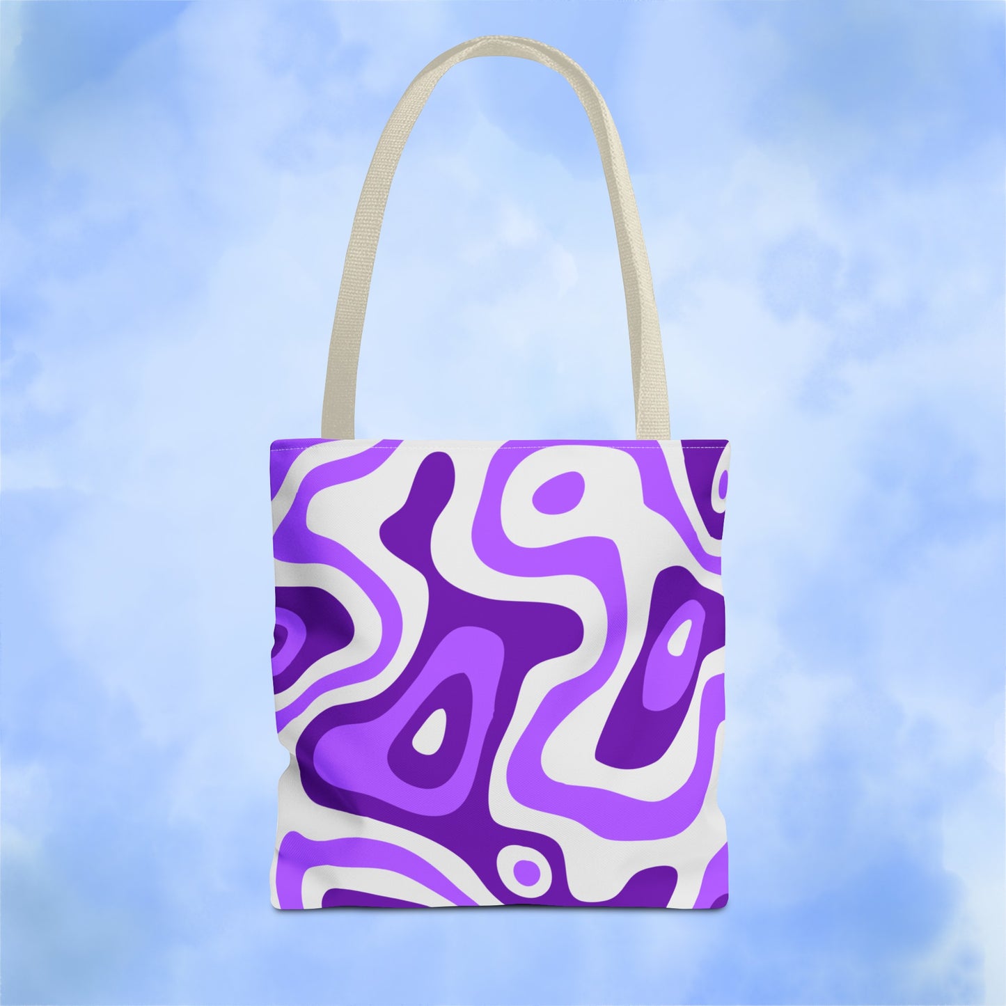 Groovy Purple Lava Tote Bag