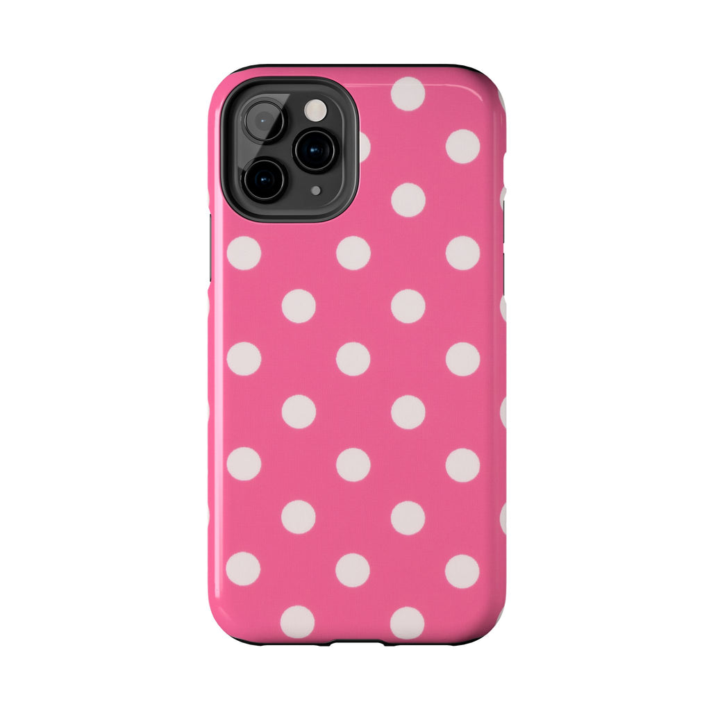 Pink Polka Dot Phone Case (Apple & Android)