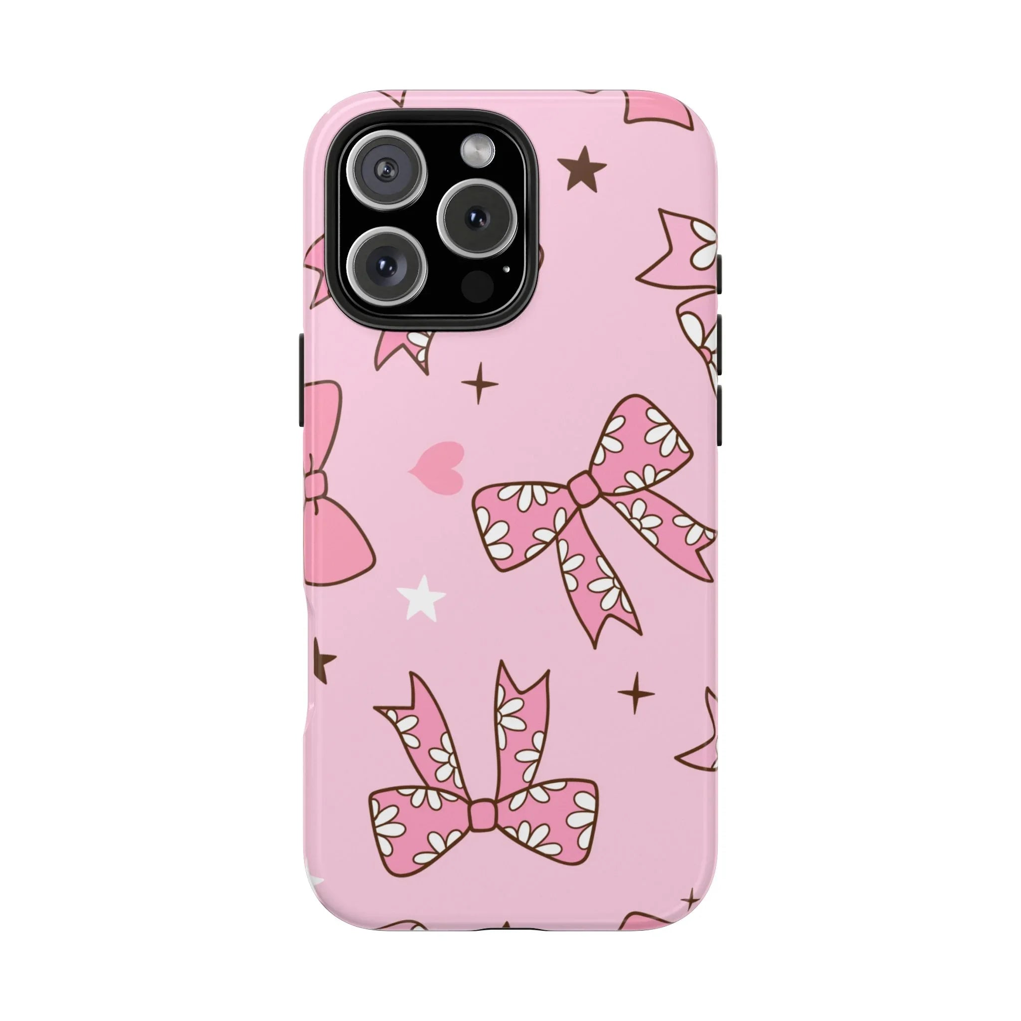 Pretty Pink Bows Phone Case (Apple & Android) - Pink Sweetheart