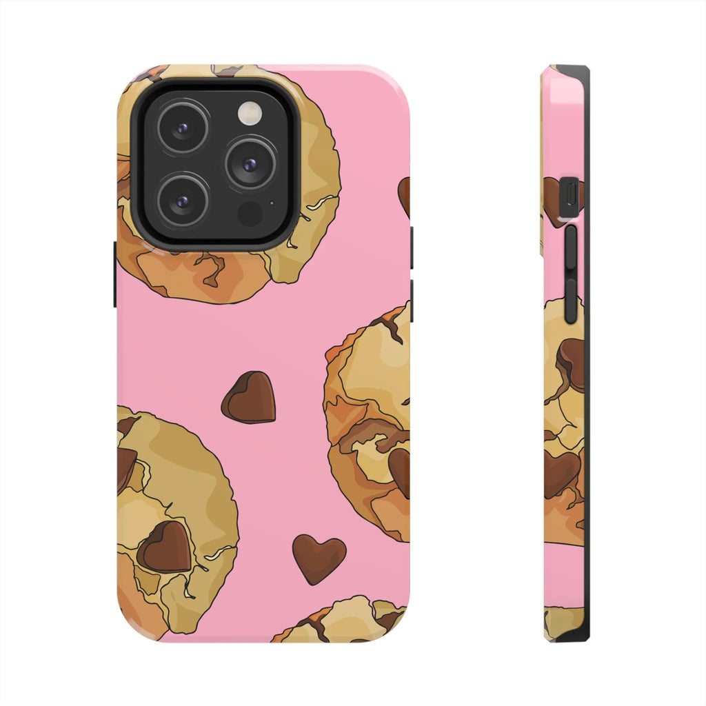 Chocolate Chip Cookies Phone Case (Apple & Android) - Pink Sweetheart