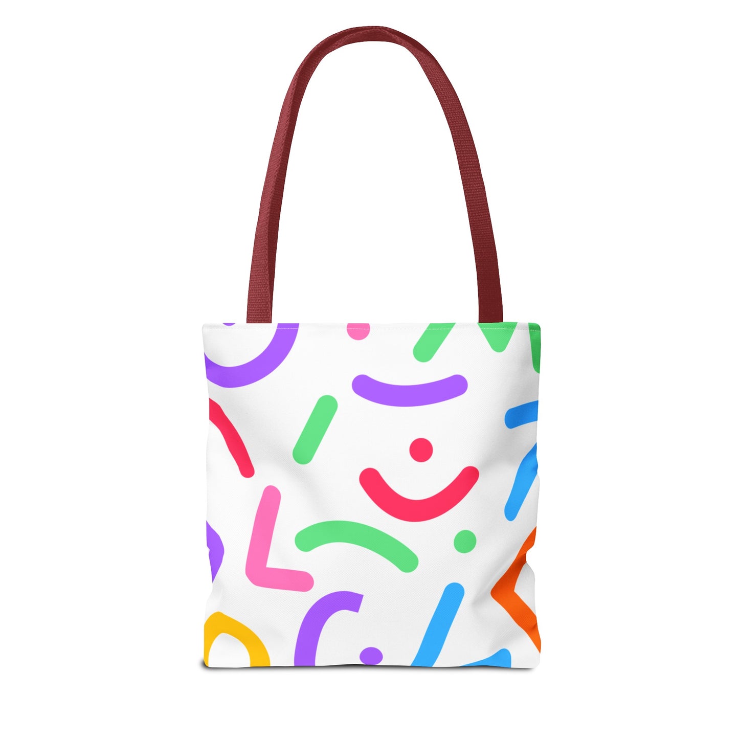 Colorful Doodle Shapes Tote Bag