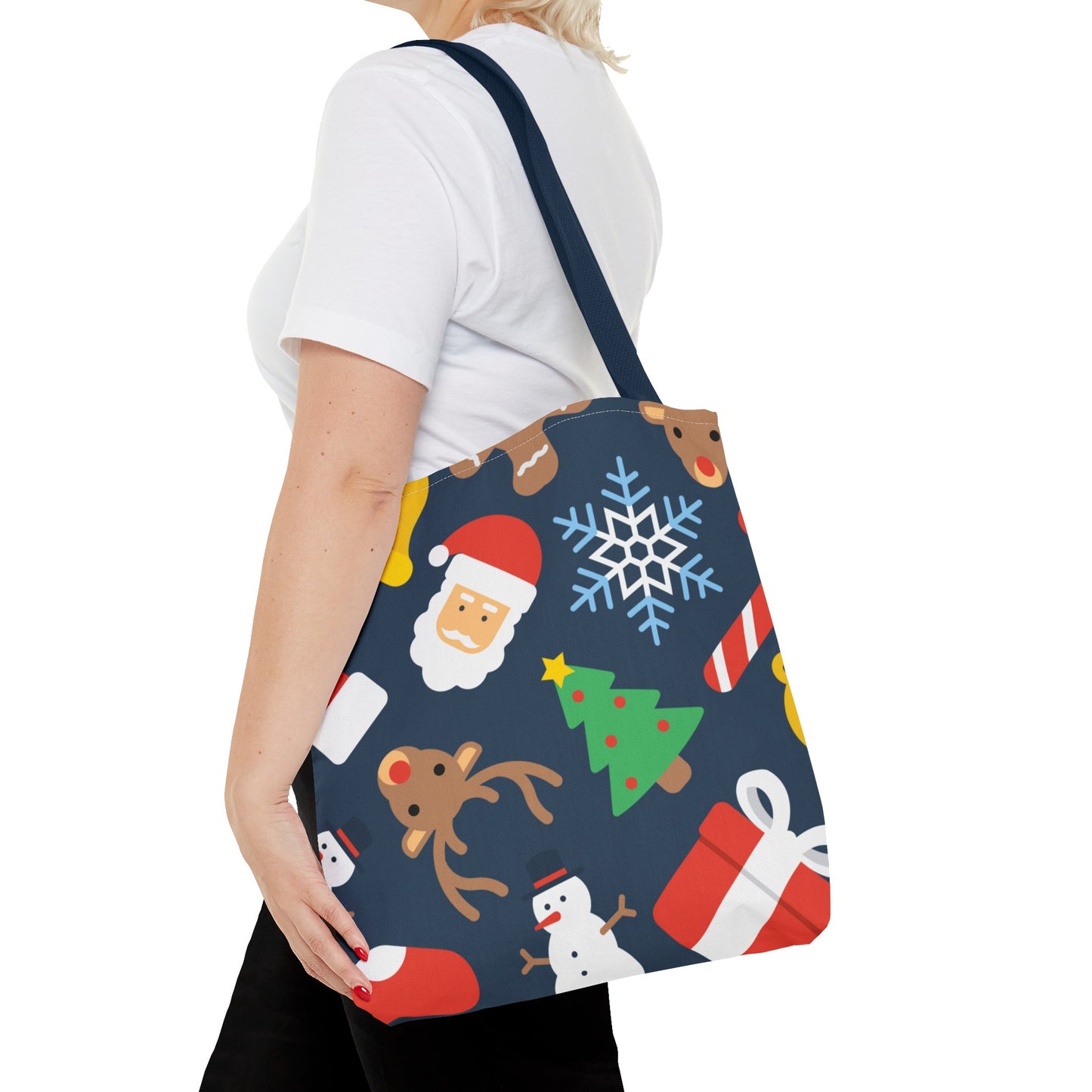 Jolly Christmas Pattern Tote Bag