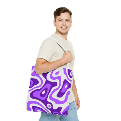 Groovy Purple Lava Tote Bag