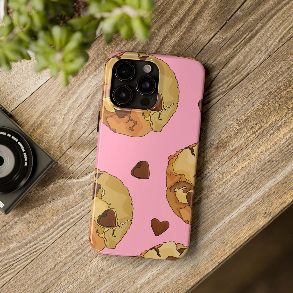 Chocolate Chip Cookies Phone Case (Apple & Android) - Pink Sweetheart