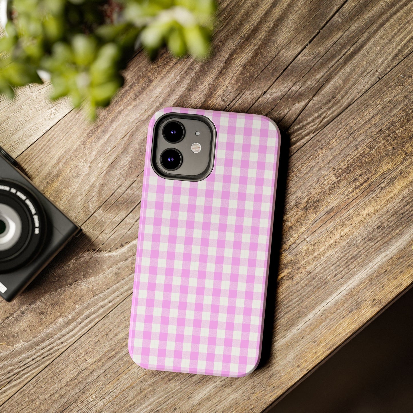 Pink Gingham Phone Case