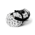 Black and White Christmas Duffel Bag - Pink Sweetheart