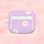 Purple Daisy Floral AirPod Case