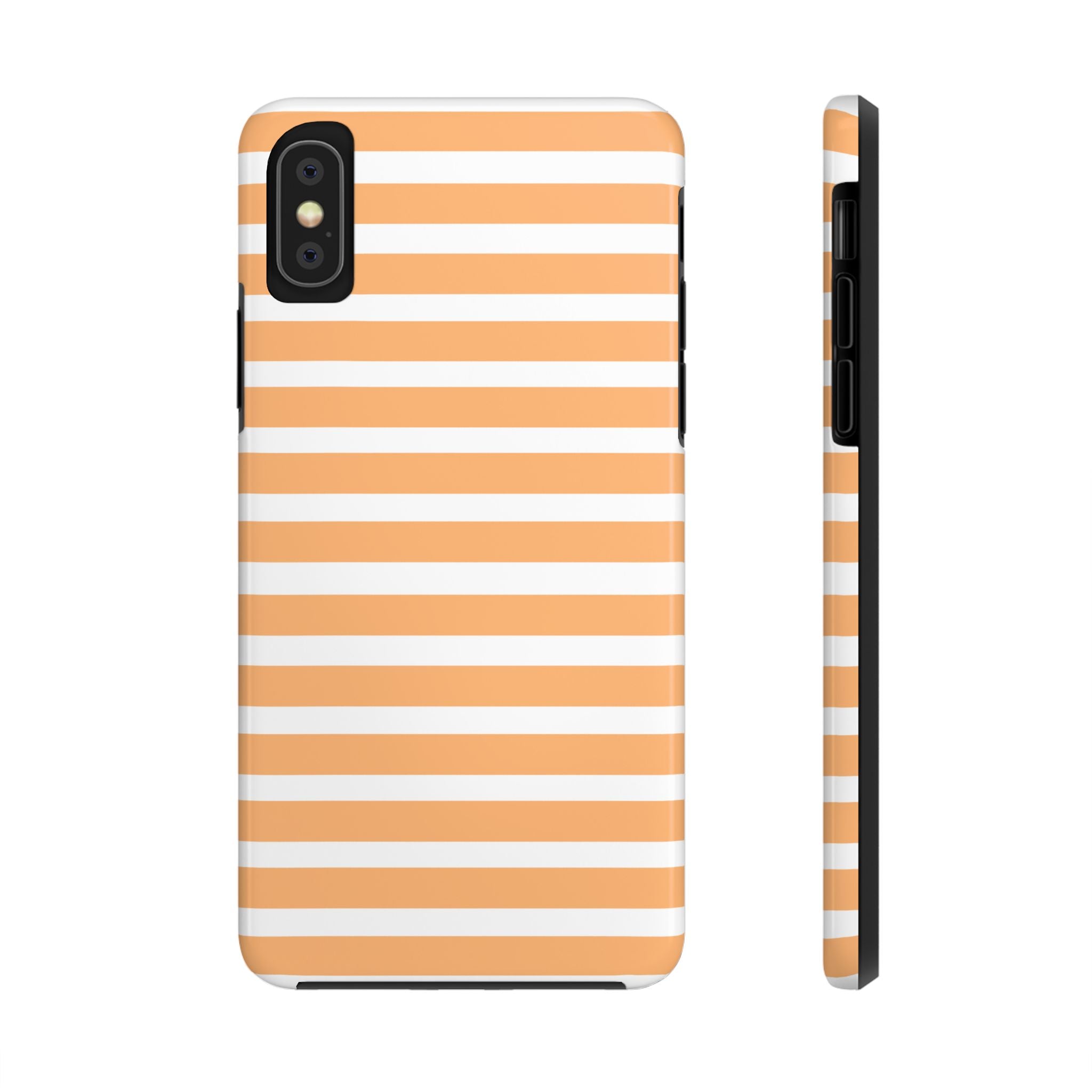 Orange Stripe Lines Phone Case (Apple & Android)