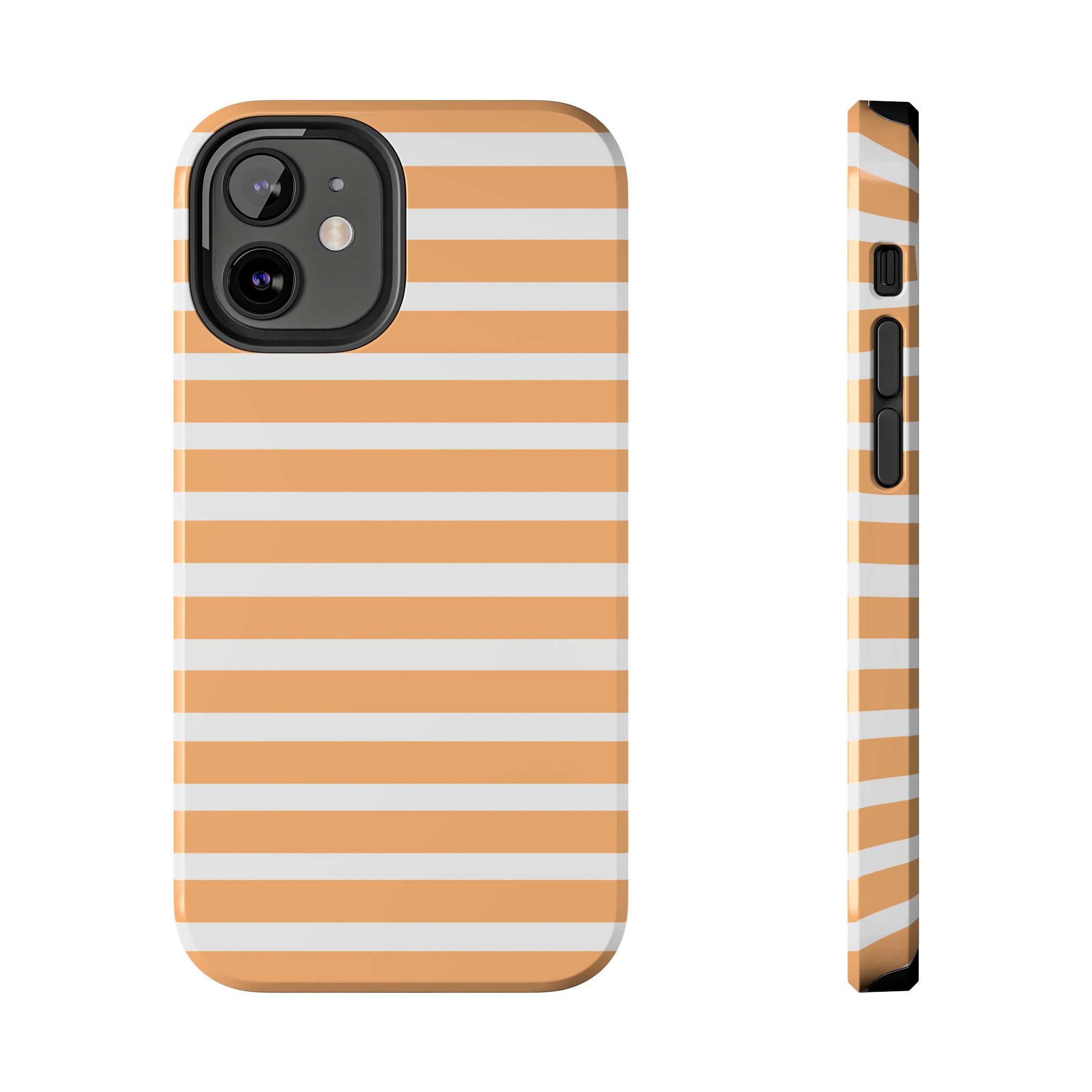 Orange Stripe Lines Phone Case (Apple & Android)