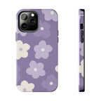 Pastel Purple Flowers Phone Case (Apple & Android) - Pink Sweetheart