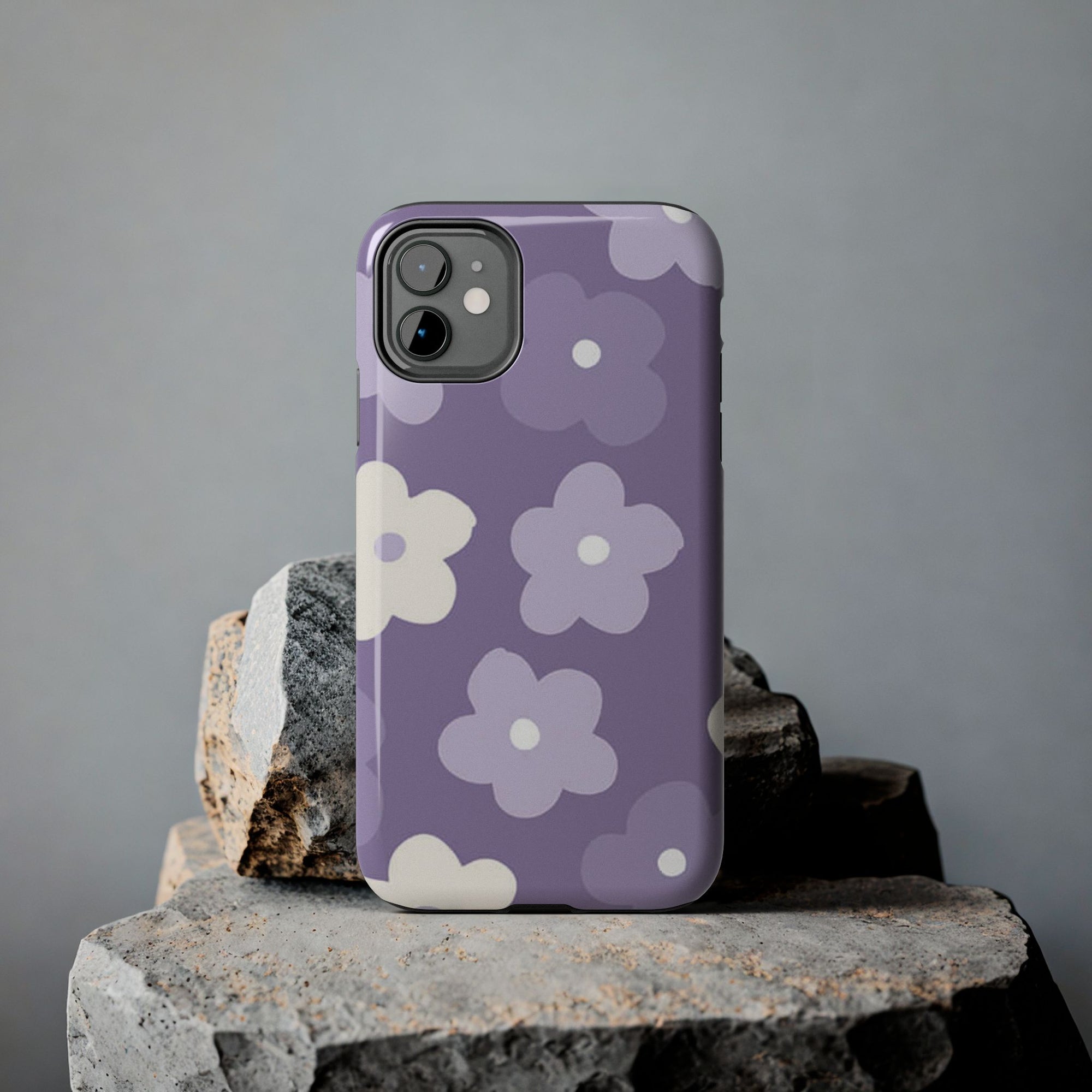 Pastel Purple Flowers Phone Case (Apple & Android)