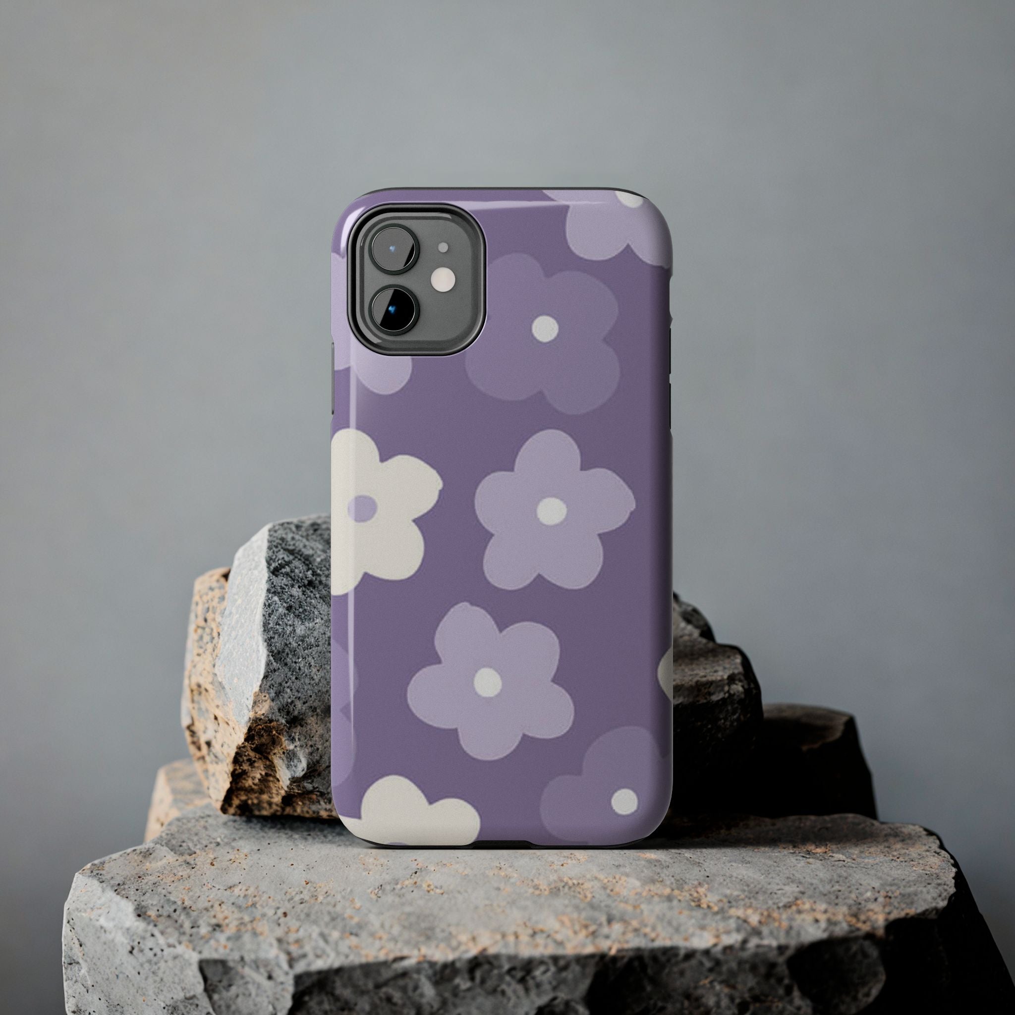 Pastel Purple Flowers Phone Case (Apple & Android)