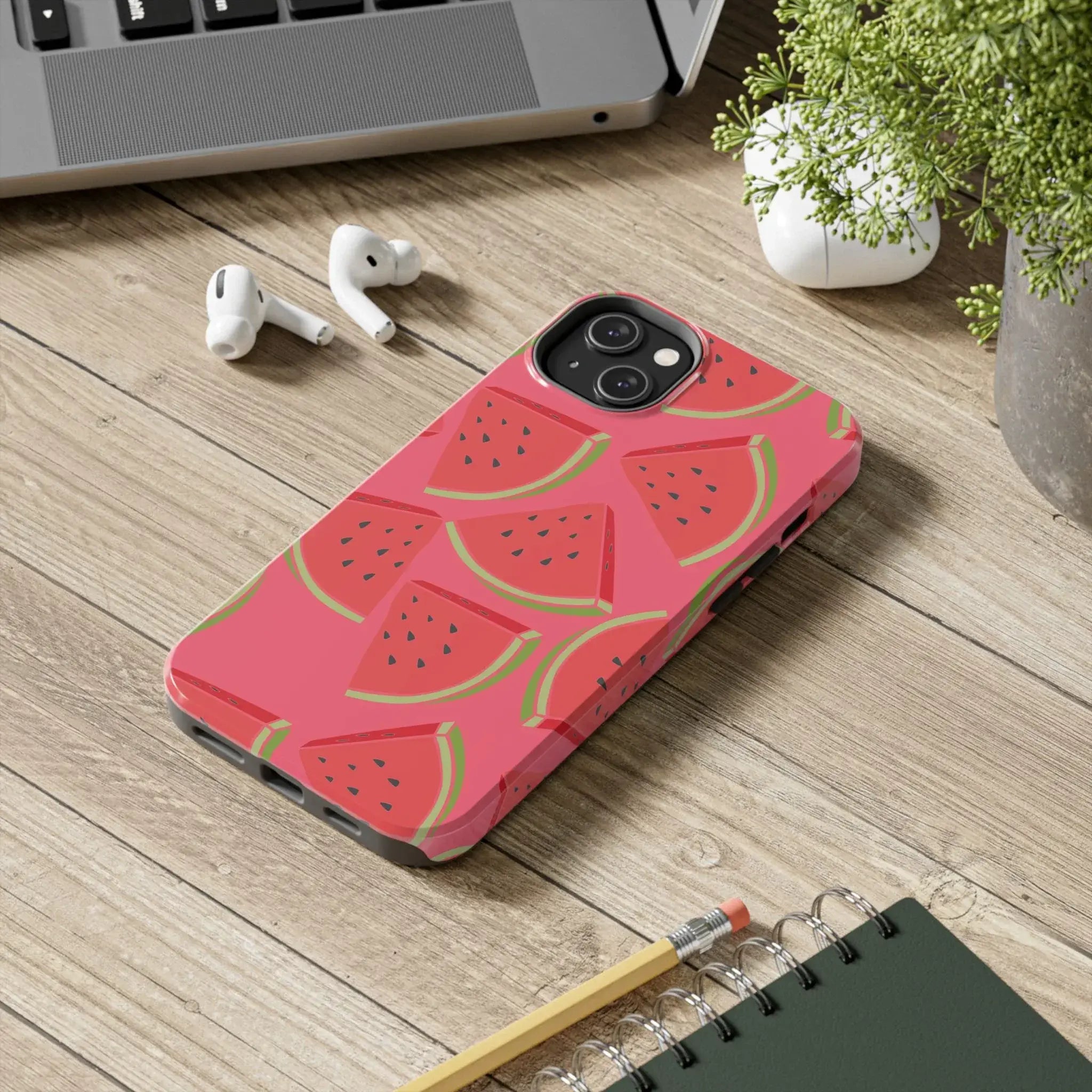 Watermelon Slices Phone Case (Apple & Android) - Pink Sweetheart