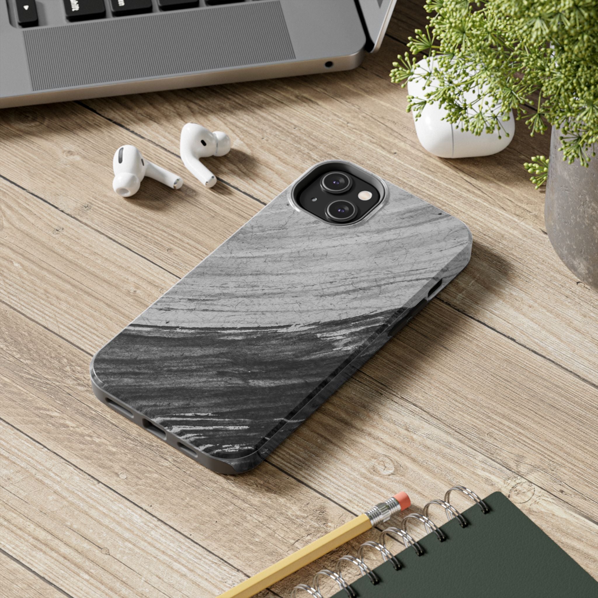 Black & Gray Phone Case (Apple & Android)