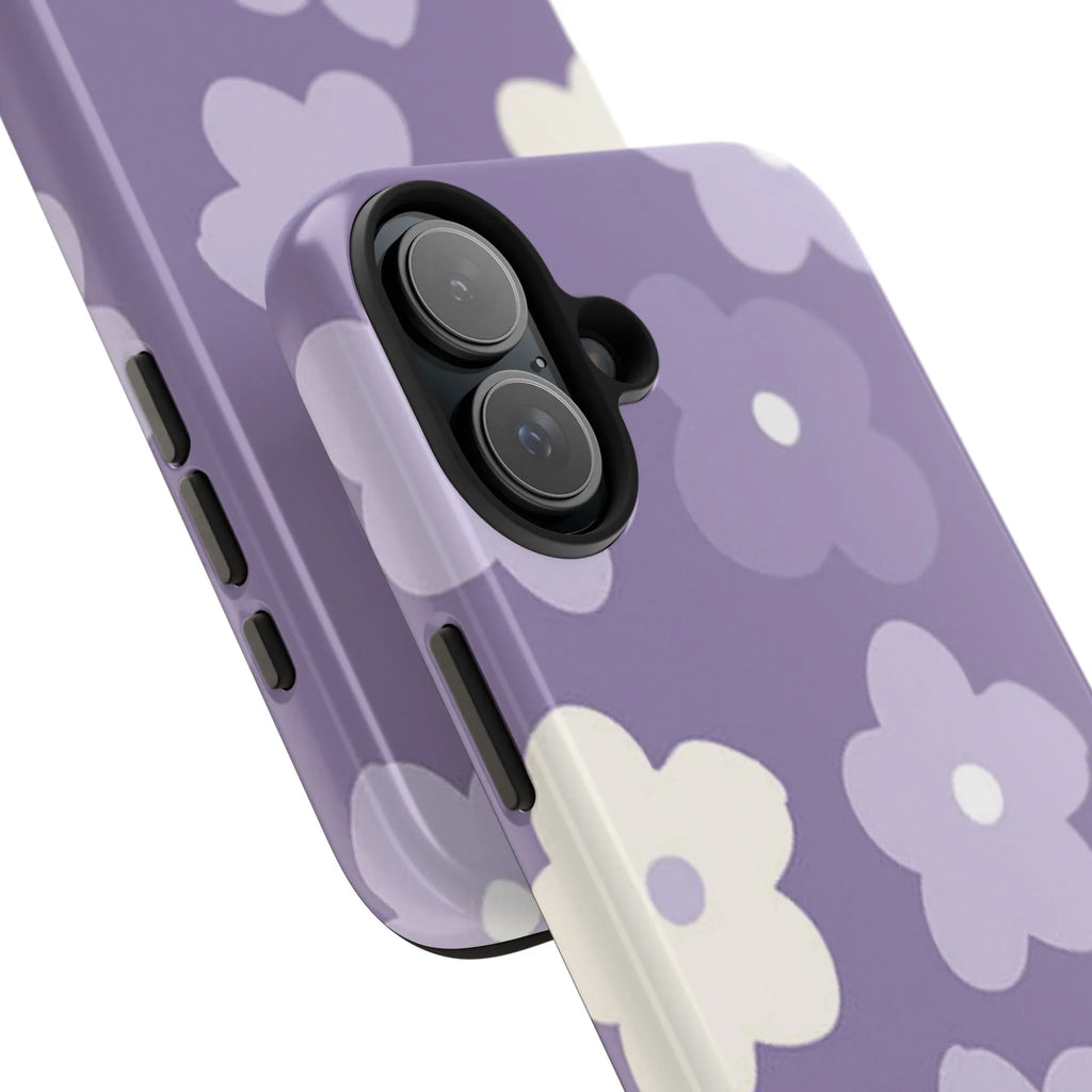 Pastel Purple Flowers Phone Case (Apple & Android) - Pink Sweetheart