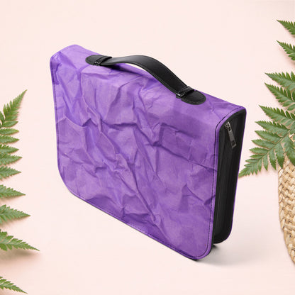 Wrinkled Purple Paper Book Cover