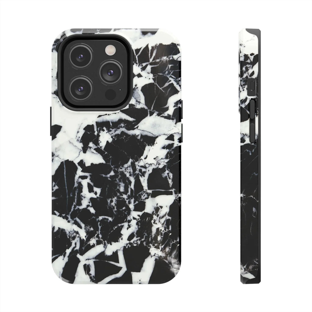 Black & White Shattered Phone Case (Apple & Android) - Pink Sweetheart