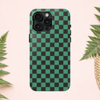 Checkered Kimono Tough Phone Case (Apple & Android) - Pink Sweetheart