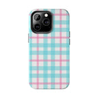 Pastel Gingham Phone Case (Apple & Android) - Pink Sweetheart