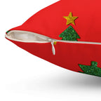 Happy Holiday Season Square Pillow