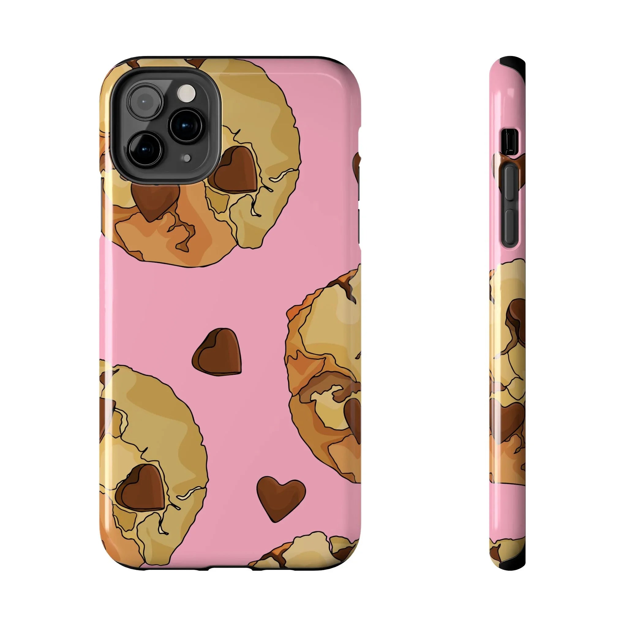Chocolate Chip Cookies Phone Case (Apple & Android) - Pink Sweetheart