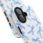 Lacey Baby Blue Ribbons Phone Case (Apple & Android) - Pink Sweetheart