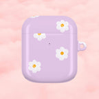 Purple Daisy Floral AirPod Case