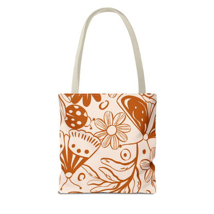 Autumn Butterfly Floral Tote Bag