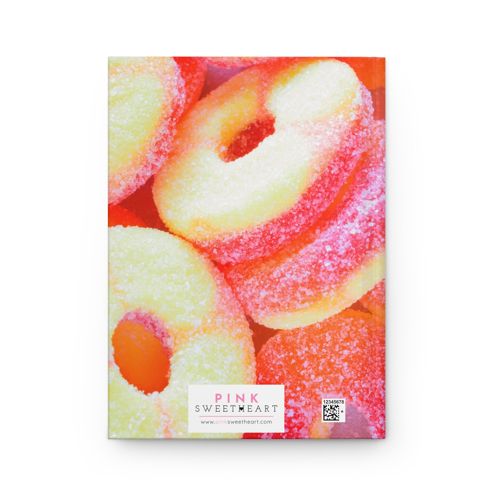 Peach Candy Rings Hardcover Matte Journal