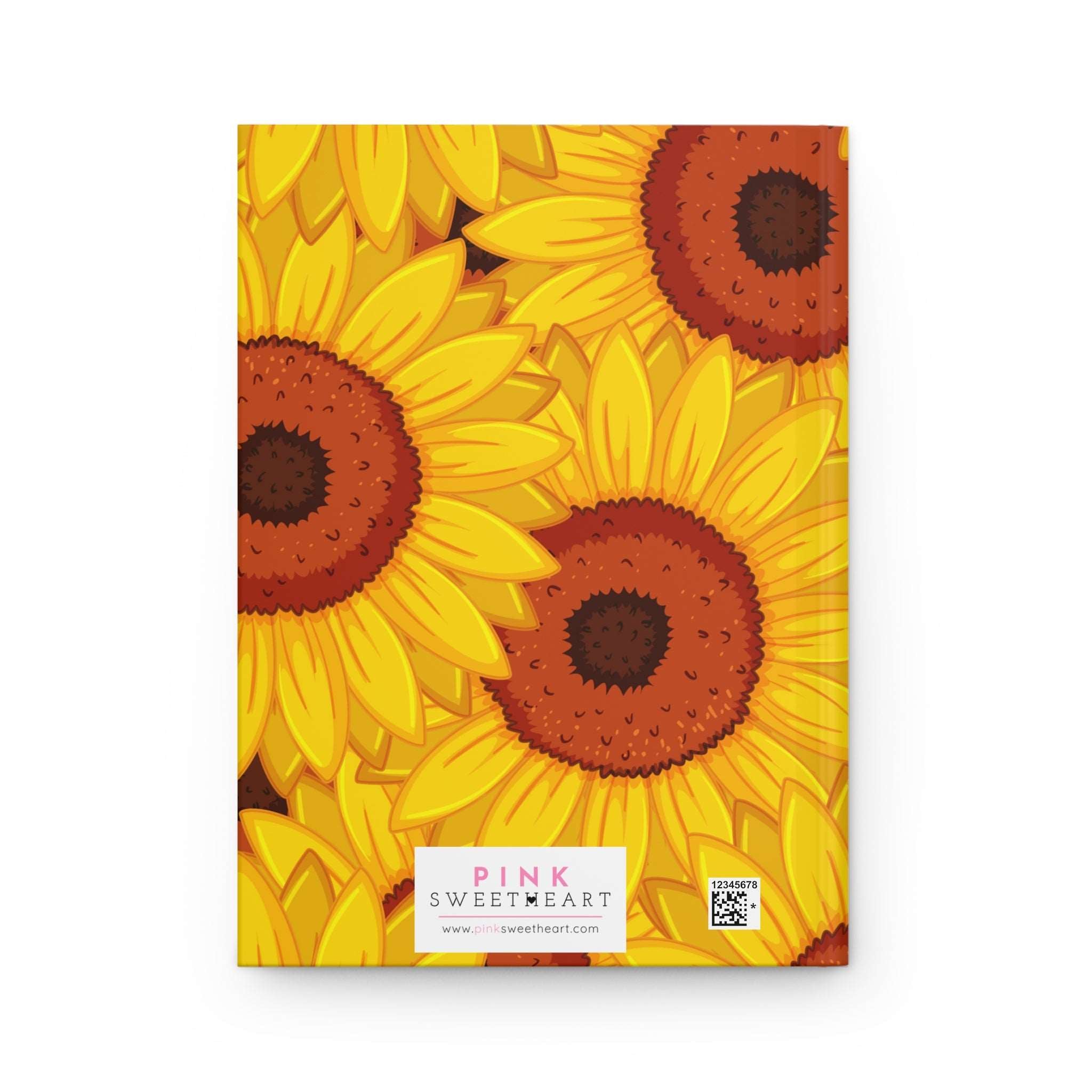 Beautiful Sunflowers Hardcover Matte Journal