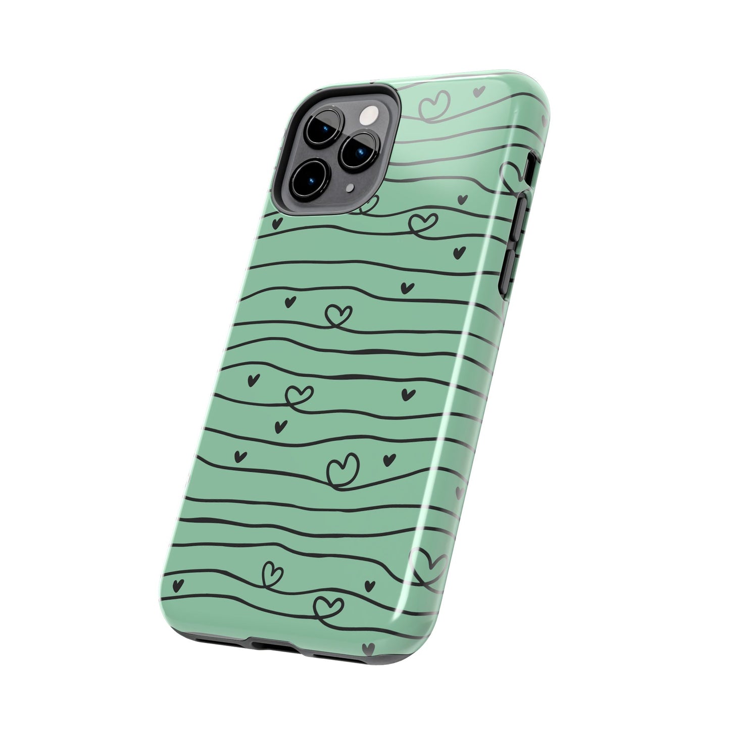 Scribble Love Hearts Phone Case