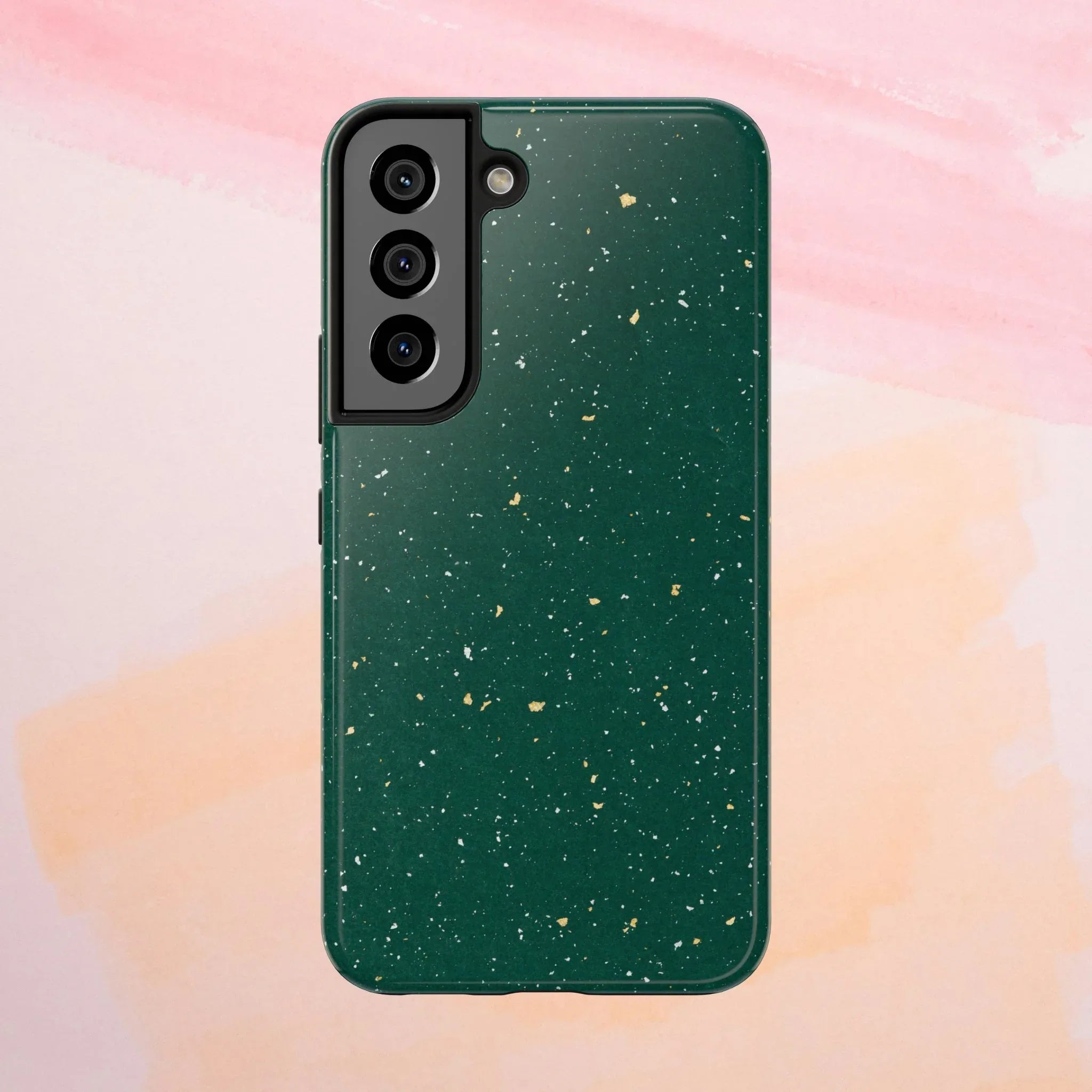 Emerald Gold Flecked Phone Case (Apple & Android) - Pink Sweetheart