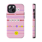 Bestie Bracelets Phone Case (Apple & Android) - Pink Sweetheart