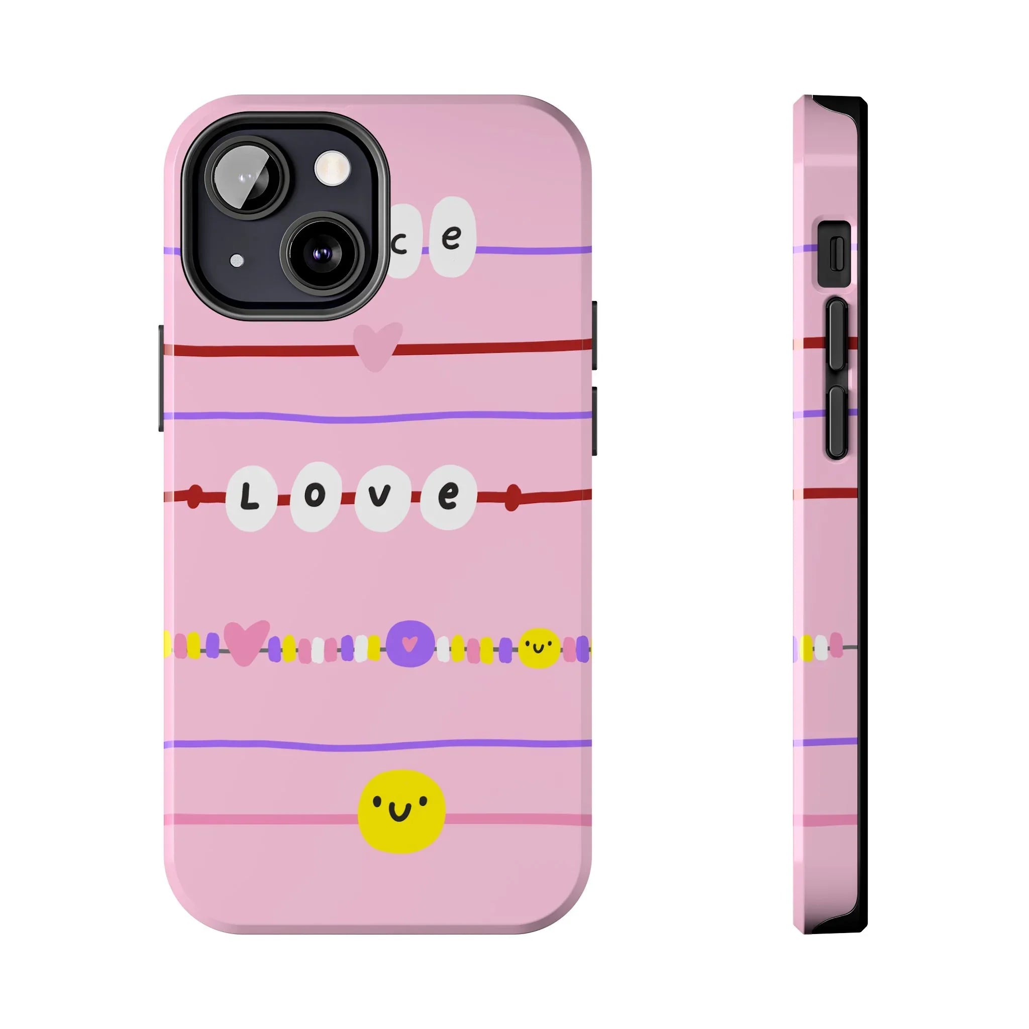 Bestie Bracelets Phone Case (Apple & Android) - Pink Sweetheart