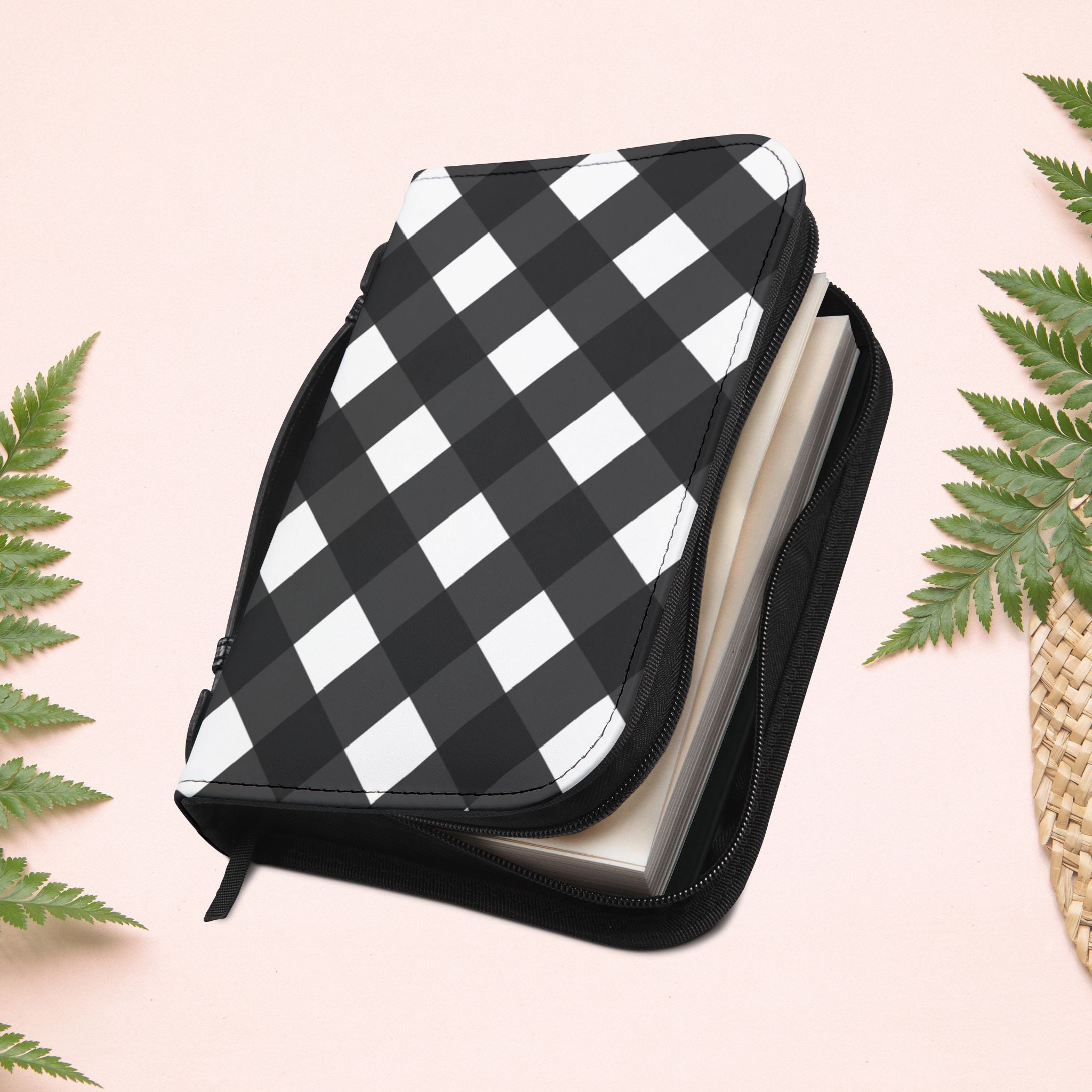 Black Gingham Book Cover