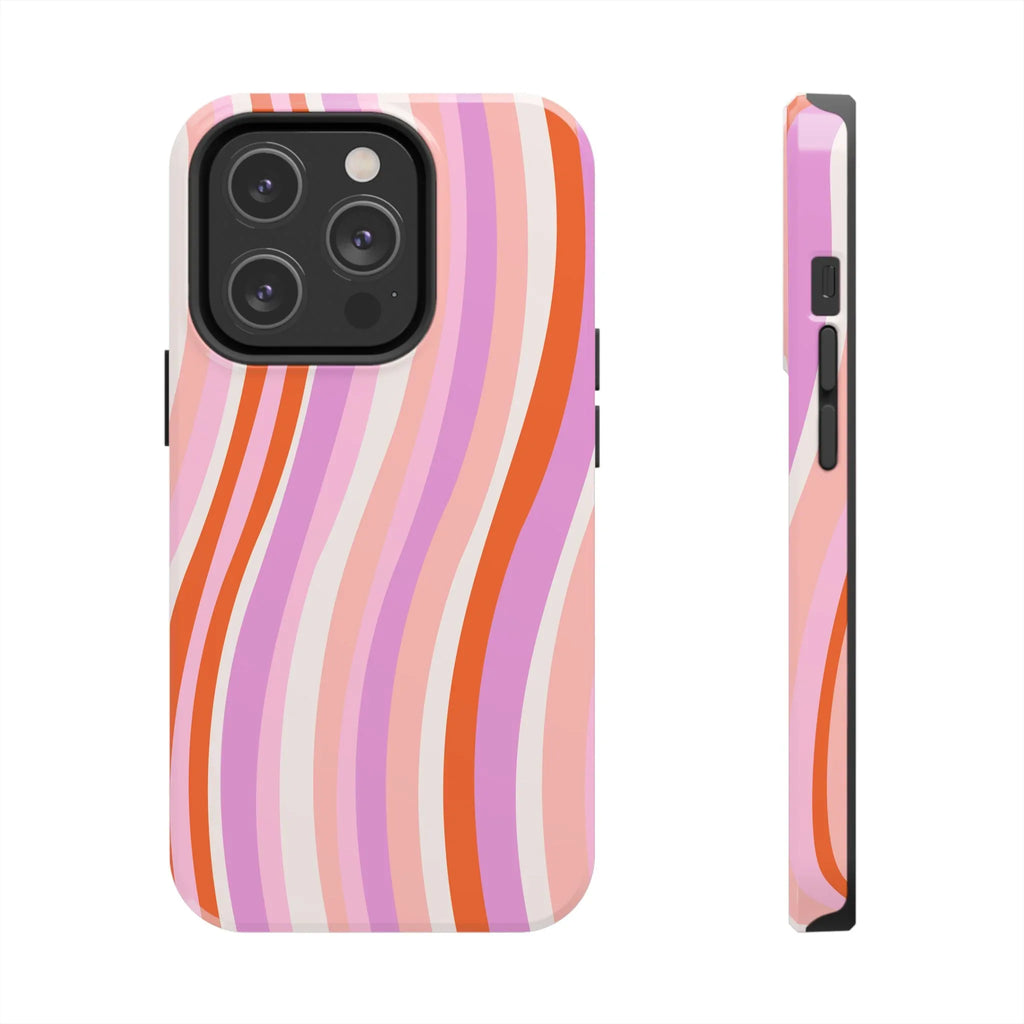 Wave Nostalgia Phone Case (Apple & Android) - Pink Sweetheart