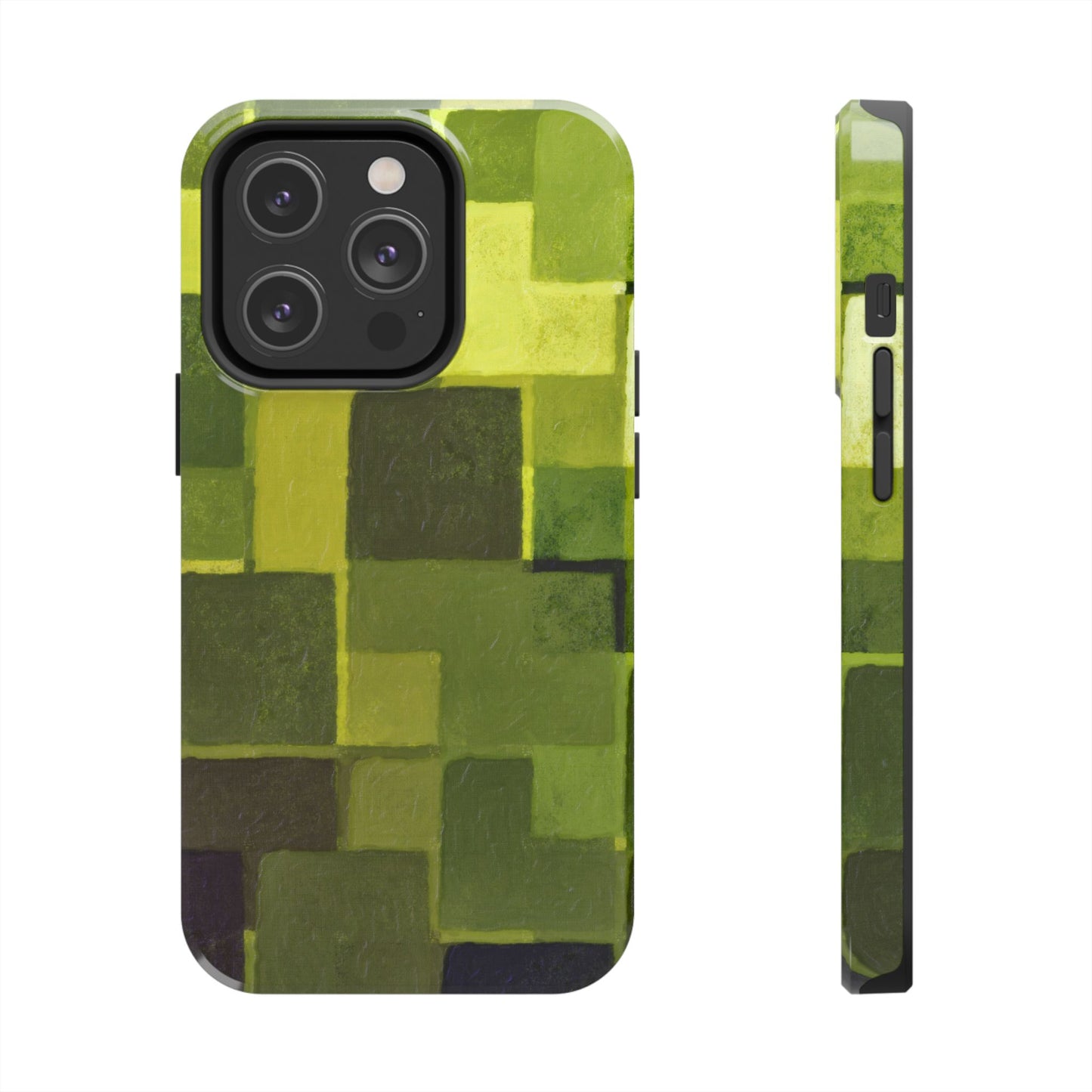 Chartreuse Patchwork Phone Case